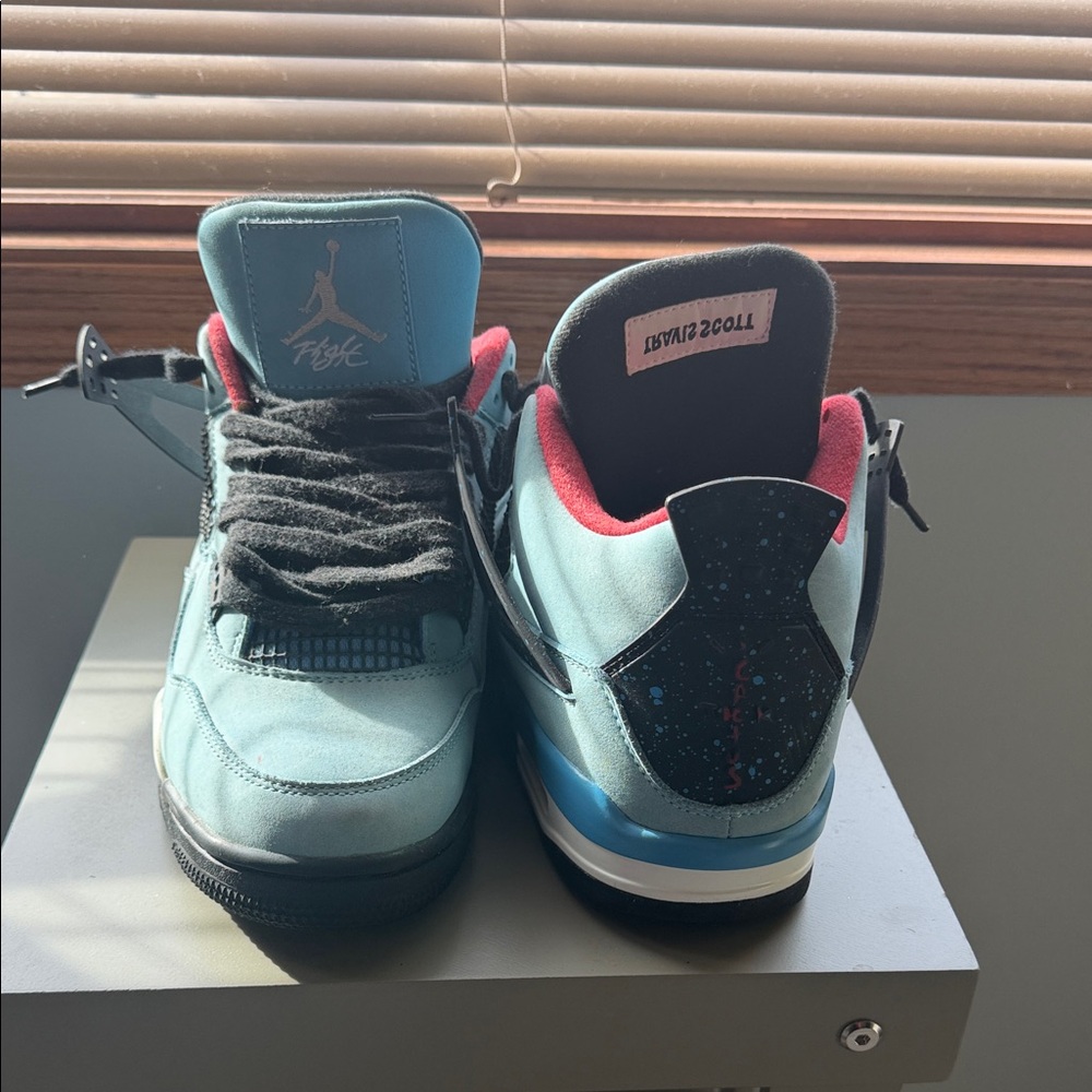 Jordan Teal and Black Athletic Shoes